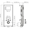 Система инсталляции для унитазов WASSERKRAFT ABENS 20TLT.010.ME.WH.BN03