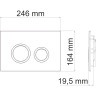 Система инсталляции для унитазов WASSERKRAFT ABENS 20TLT.010.ME.WH.WH01