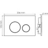 Система инсталляции для унитазов WASSERKRAFT ALLER 10TLT.010.ME.CH02
