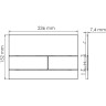Система инсталляции для унитазов WASSERKRAFT GLAN66TLT.010.ME.BL.BN04