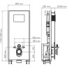 Система инсталляции для унитазов WASSERKRAFT GLAN 66TLT.010.ME.BL.WM02