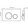 Система инсталляции для унитазов WASSERKRAFT VILS 56TLT.010.ME.PB02