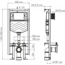 Система инсталляции для унитазов WASSERKRAFT VILS 56TLT.010.ME.WH02