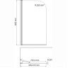 Стеклянная шторка на ванну WASSERKRAFT LEINE 35P01-80W 35P01-80WHITE Fixed