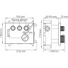 Термостатический смеситель для ванны и душа WASSERKRAFT AISCH 5558 THERMO