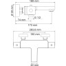 Термостатический смеситель для ванны WASSERKRAFT THERMO ALME 1511 1511 Thermo